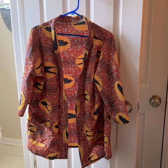 GrassFields | Bird Blouse Kimono No Tie Size 16
